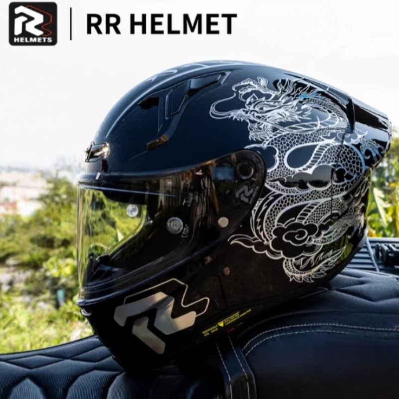 

Chinese Loong Yellow Ocean Helmet Motocross Motobike Big Spoiler Helmet Riding Full Face Moto Scooter Helmet Casco Capacete
