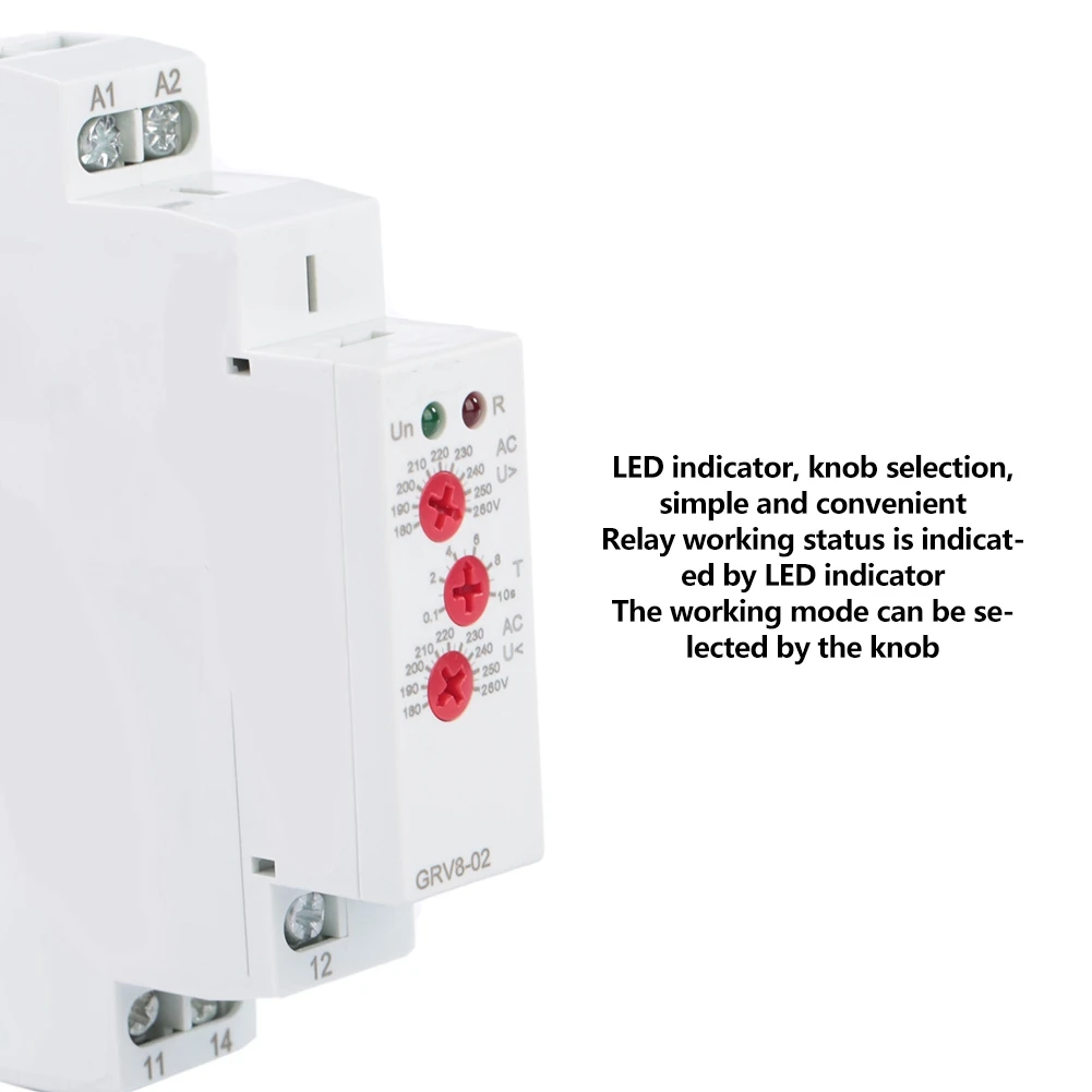 GRV8‐02 مرحل مراقبة الجهد أحادي الطور، مرحل مراقبة الجهد الزائد، مرحل مراقبة الجهد الكهربي