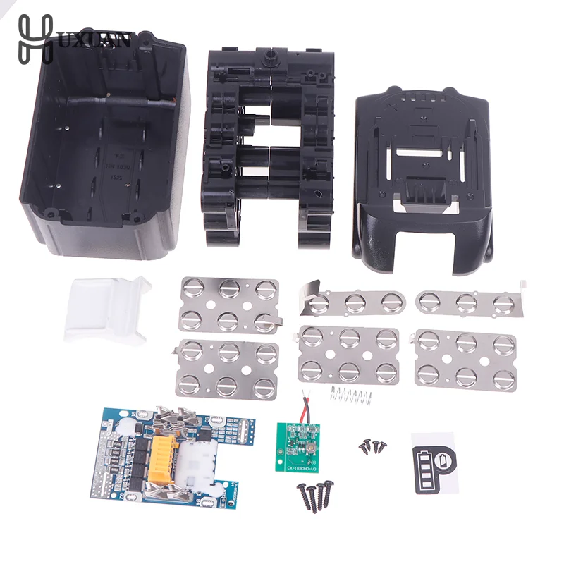 علبة بطارية BL1890 مع لوحة دوائر كهربائية لصندوق شل ذاتي الصنع 18 فولت مع حماية شحن لوحة دارات مطبوعة BMS يمكن تثبيت 15 بطارية #1