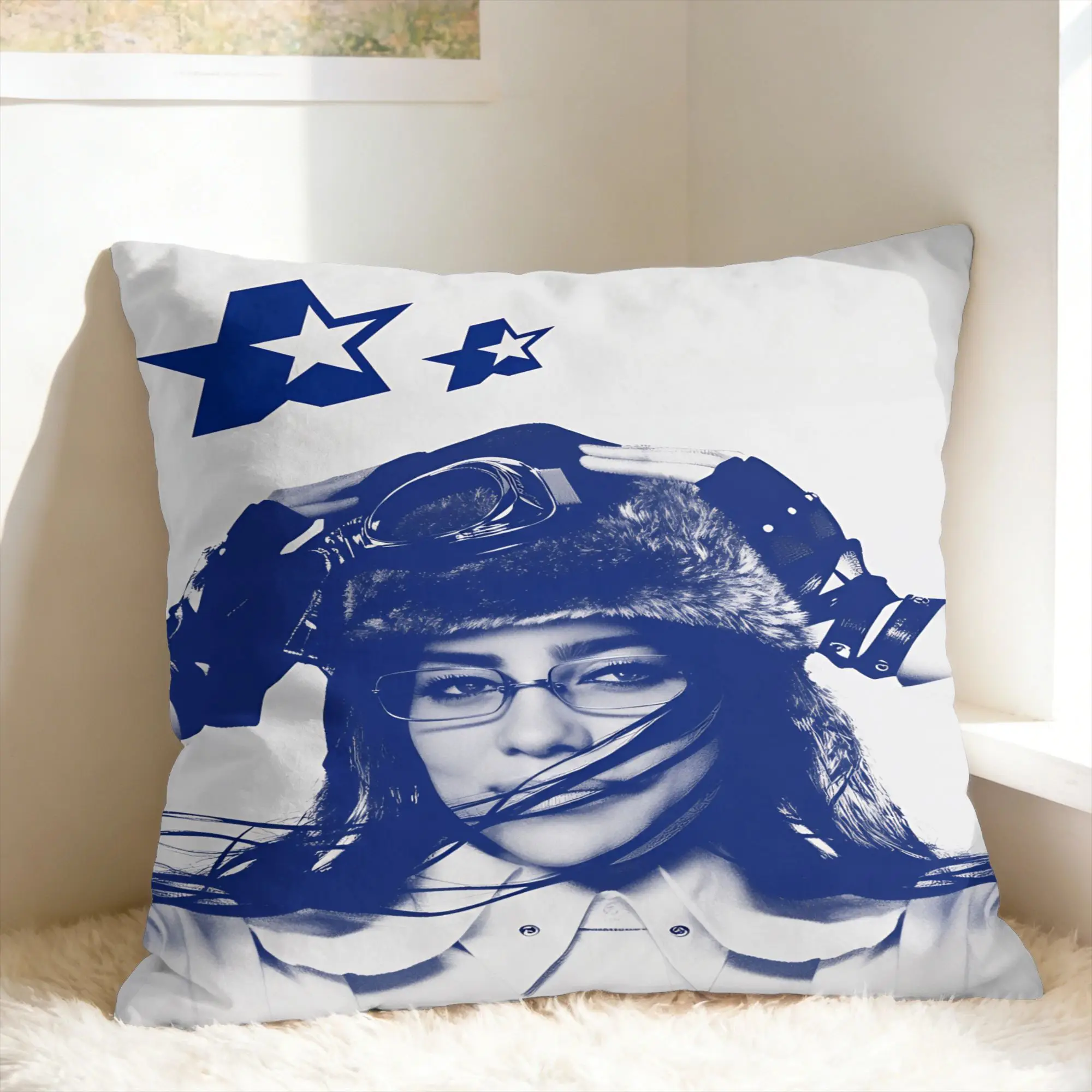 HIT ME HARD AND SOFT B-Billie E-Eilish Pillow Case  Soft Pillow Cover For Chair Sofa Home Decor Fashion Pillowcases