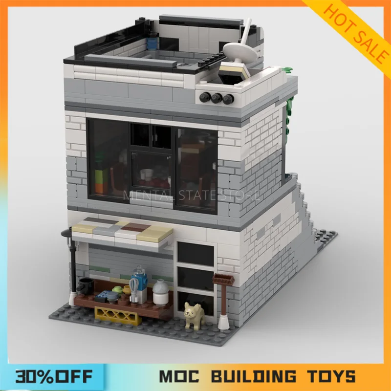 838PCS Customized MOC Wellness Center and Vege Resto Building Blocks Technology Bricks DIY Creative Assembly Toys Holiday Gifts