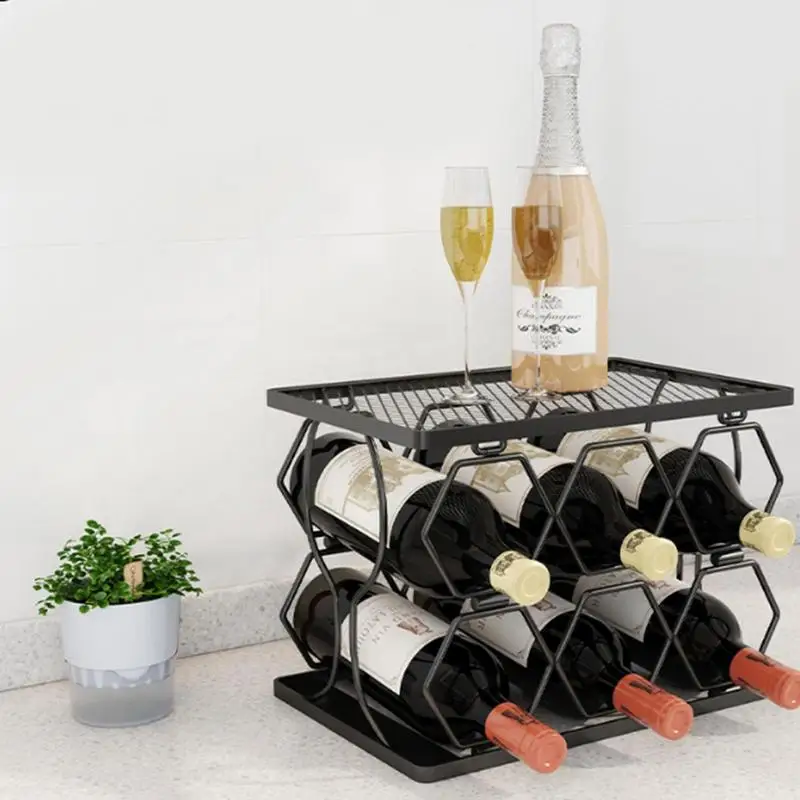 Wine Racks Countertop Foldable Bottle Holder Red Wine Rack Storage Wine Bottle Protector Wine Rack Holder Storage Wine Rack For