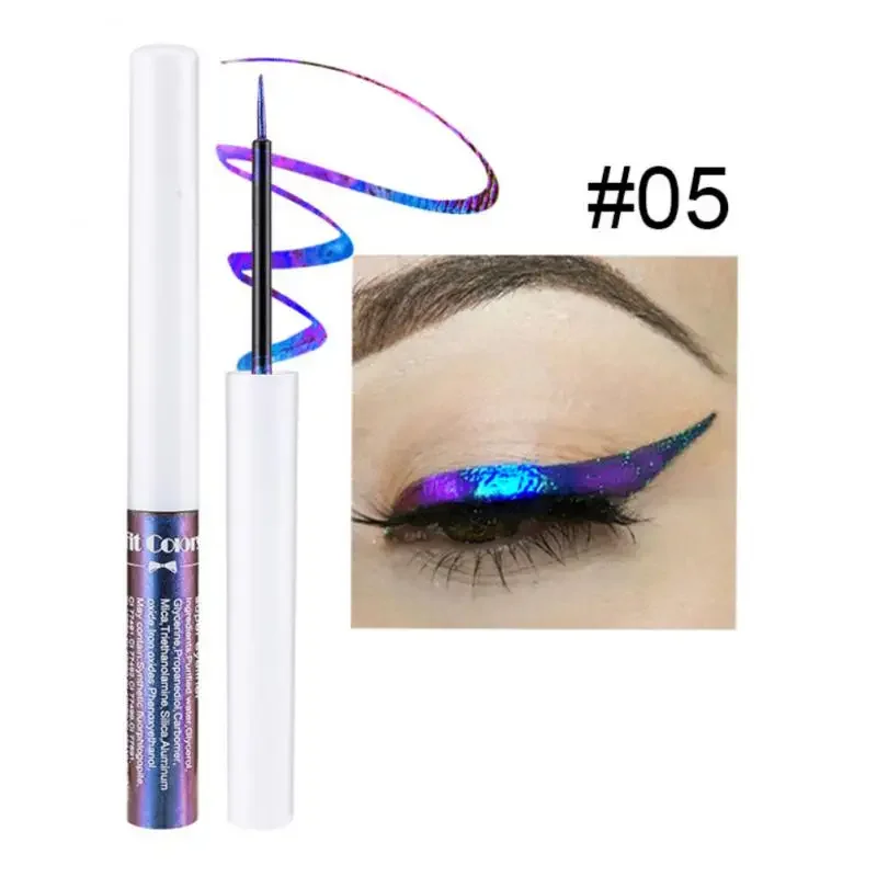 Heallor-Eyeliner Liquide D.lique à Paillettes Colorées, localité, Bleu, Vert, Caméléon, Spectacle sur Scène, ix, Festiva