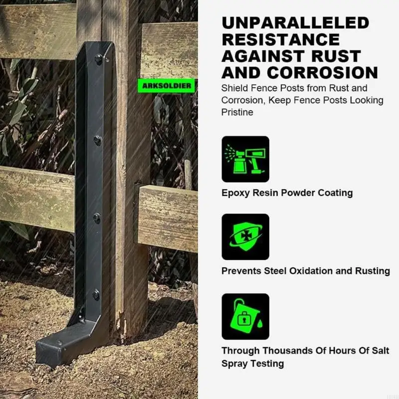 H8WB Tall Capacity Steel Fence Post Reinforcement Mooring For Public Prekindergarten Fencing
