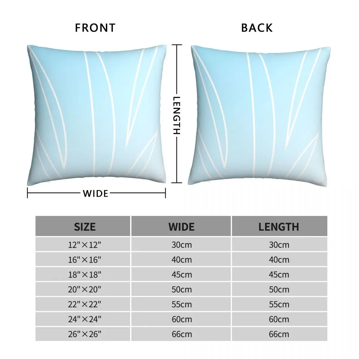 Aqua And White Stencil Pillowcase Polyester Linen Velvet Printed Zip Decor Sofa Seater Cushion Cover Wholesale