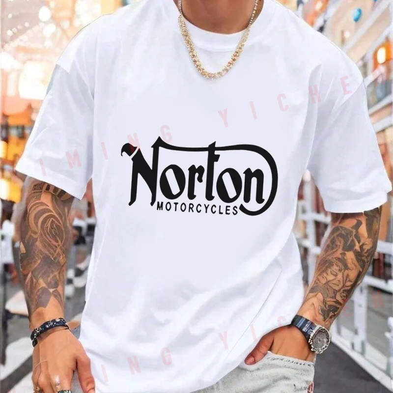New Norton Motorcycle Classic Logo T-Shirt Moto Riders Summer Men's Fashion Casual O-Neck Tops Tee 2026 view 2