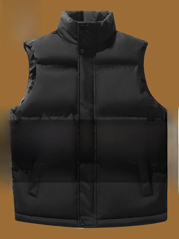 

Мужской жилет Kangaroo: теплый зимний жилет без рукавов, верхняя одежда для среднего возраста, утепленный пуховик, свободный крой, молодежный стиль