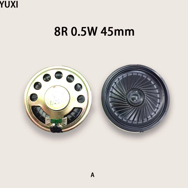 YUXI 1 buah Speaker bulat untuk Diameter 23/45/77mm 8/16 Euro 0.25/0.5/1W Ultra tipis cangkang besi mainan Speaker aksesoris