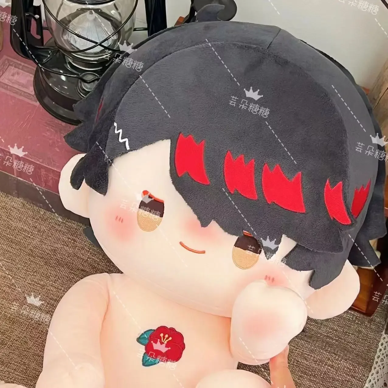 أنيمي Nijisanji Luxiem Vox Akoma 40 سنتيمتر أفخم الشكل الظاهري YouTuber الكرتون وسادة تأثيري هدية عيد ميلاد الجلوس الموقف
