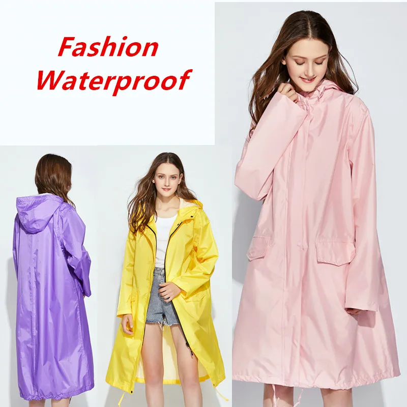 

Rain Coat Men Women Chubasqueros Mujer Waterproof Hooded Light Hiking Raincoats Ponchos Jacket Cloak Raingear Covers