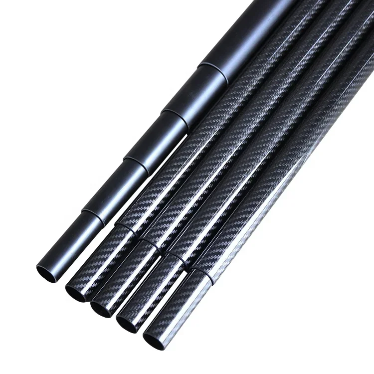 30ft 35ft 40ft carbon fiber telescopic extension pole window cleaning pole