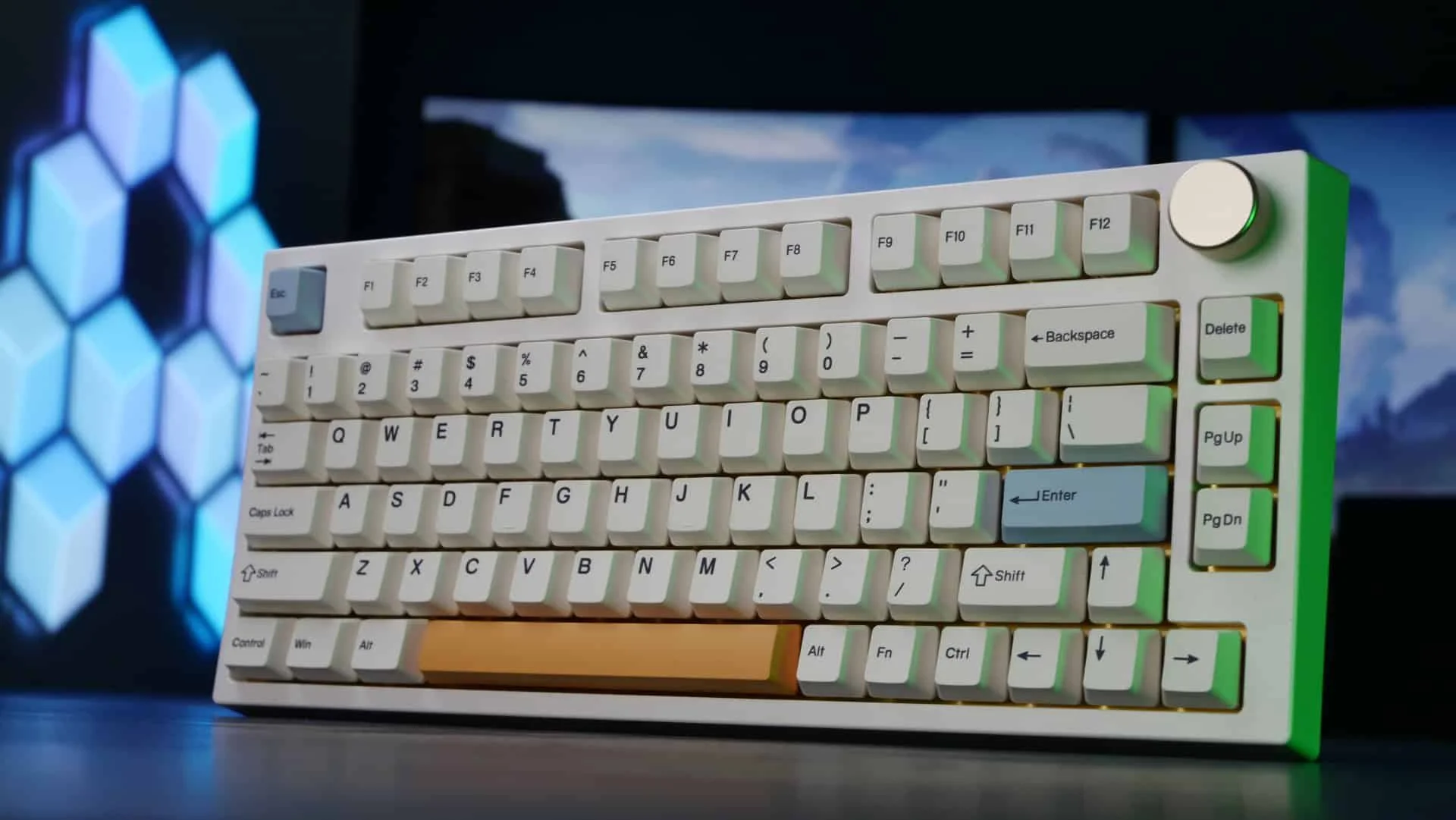 

80 keys mechanical keyboard 75% layout RGB Hotswap pcb with gateron yellow pro linear switch