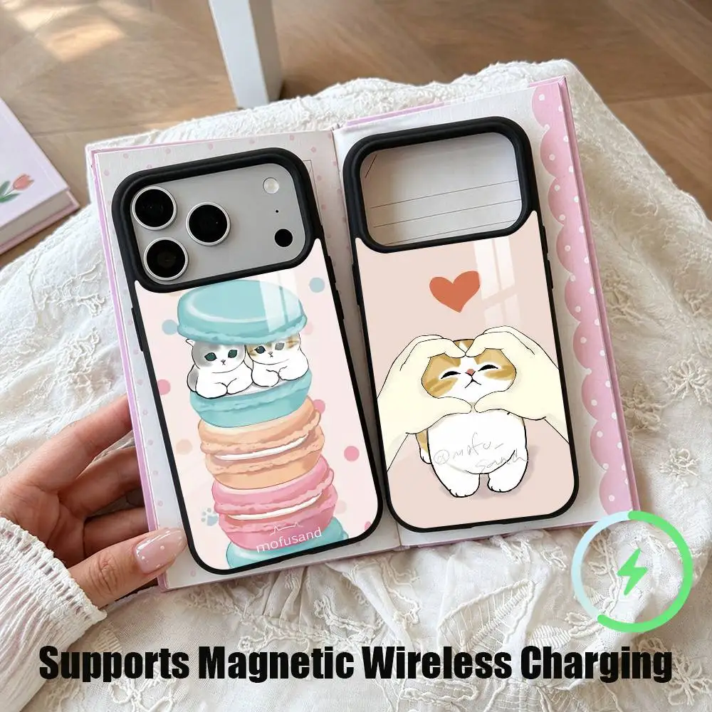 Popular Cute Mofusands gift Phone Case For iPhone18,17,16,15,14,13,12,11 Plus,Pro Supports Magnetic Wireless Charging