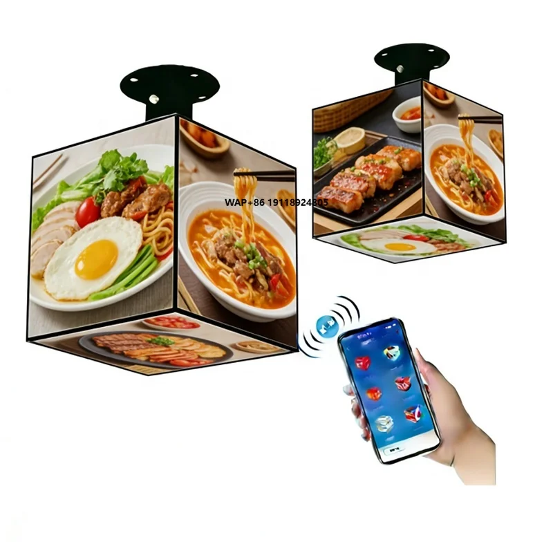 

4G 5G Wifi App Control LED Video Cube Display Creative Magic Cube Screen Scrolling Display Rotating Advertising Light Box Sign