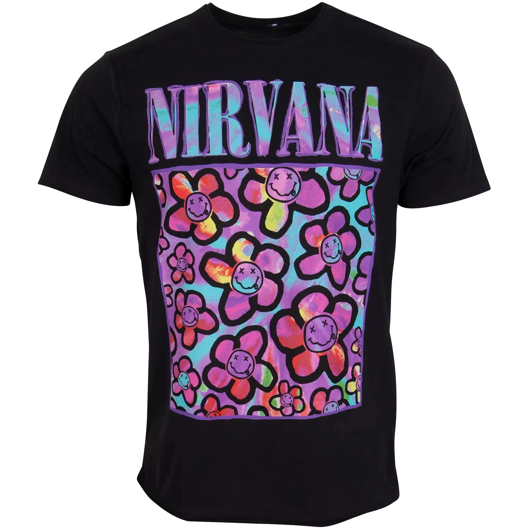 Nirvana Fashion Oversized Unisex Fashion Street Casual Tee Classic Loose Streetwear Trendy Cotton High Quality Soft Breathable
