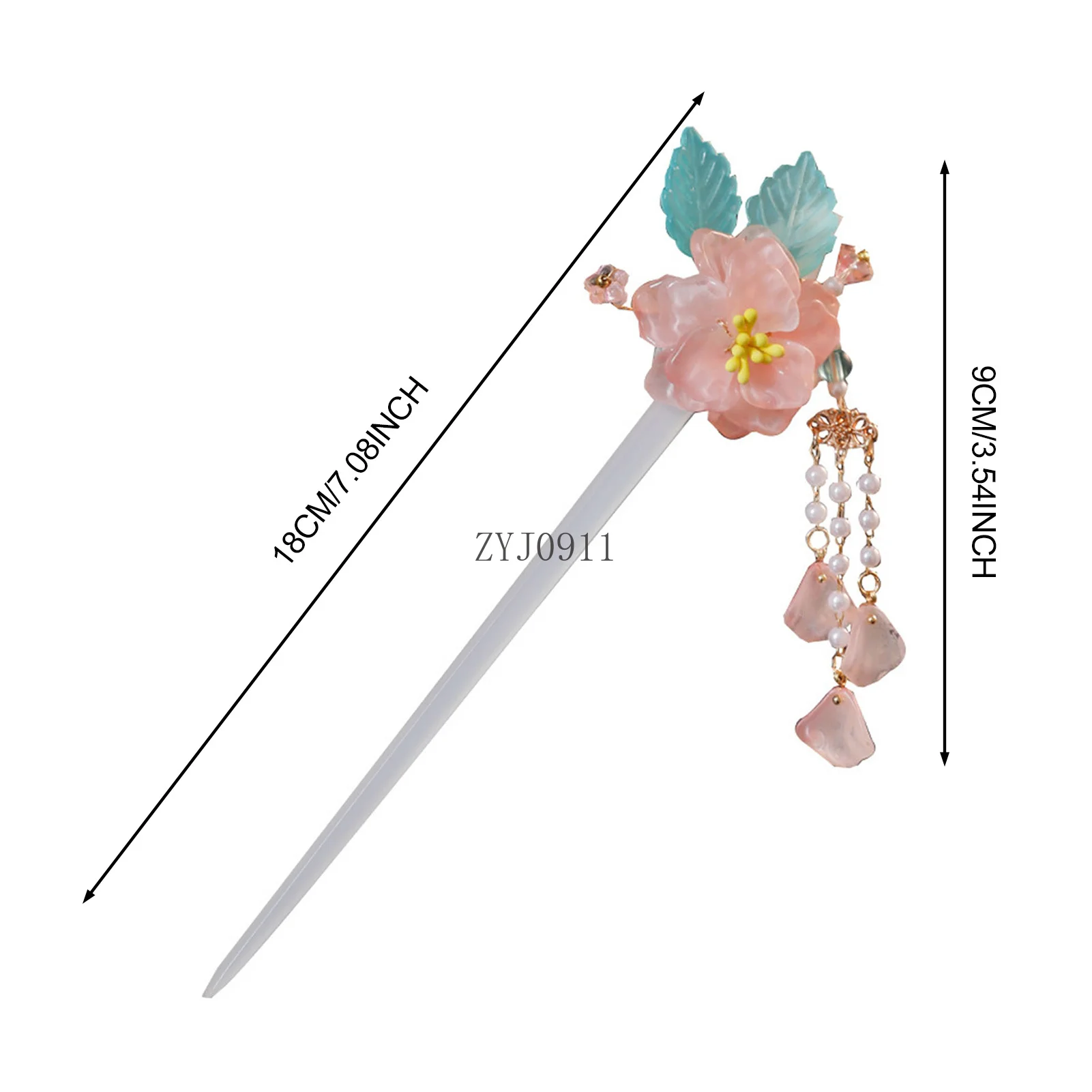 Épingle à cheveux à franges Hanfu chinois vintage pour femmes, coiffure, bijoux, accessoires