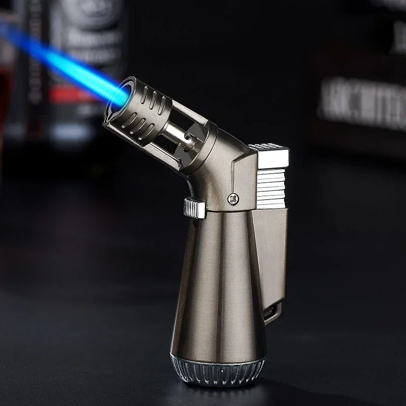 Windproof Butane Metal Lighter Torch Turbo Jet Cigarette Lighter Cigar Smoking Accessories Moxibustion Men\'s Gadgets lighters