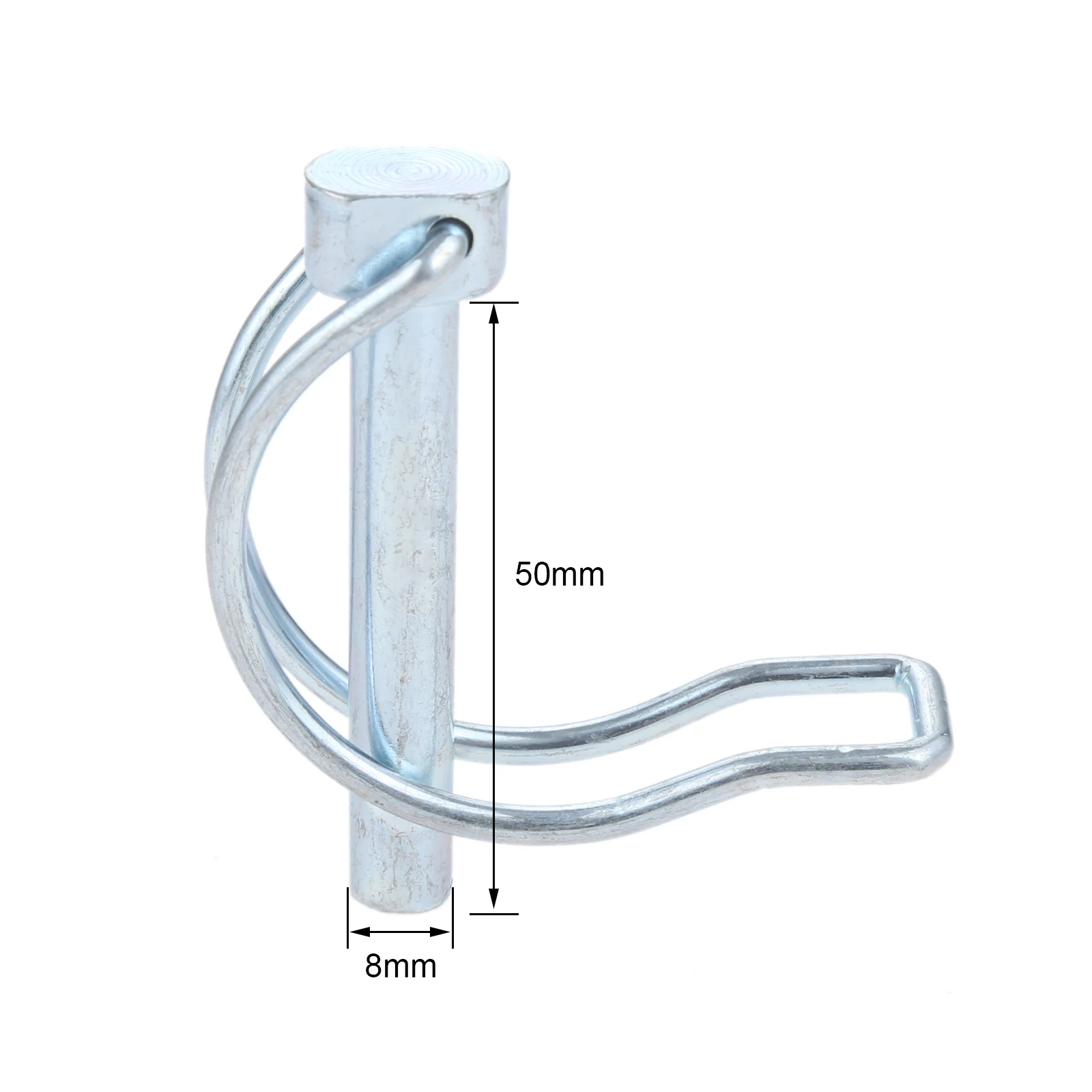 4PCS Steel M8*50mm Bicycle Coupler Safety Pin Great For Trailer Boat RV Garden PTO Hitch Industrial Applications Accessories