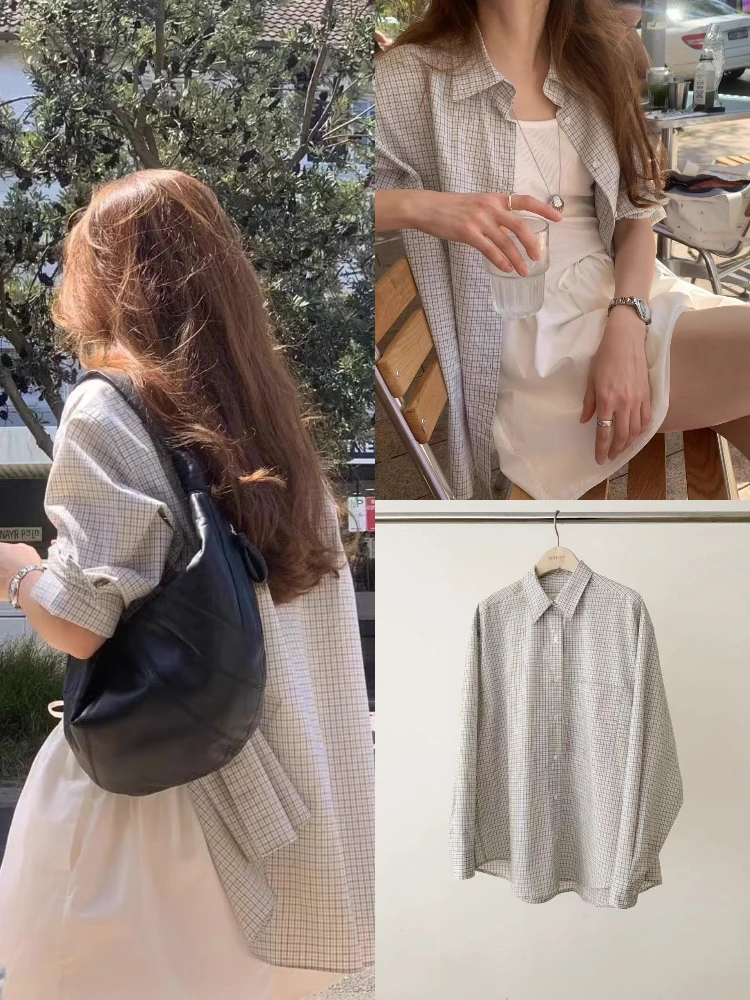 

Loose Long Sve irt Women's Casual Outerwear Simple Match id Pattern East Gate OUCE Wide Leg Pants Spring Season