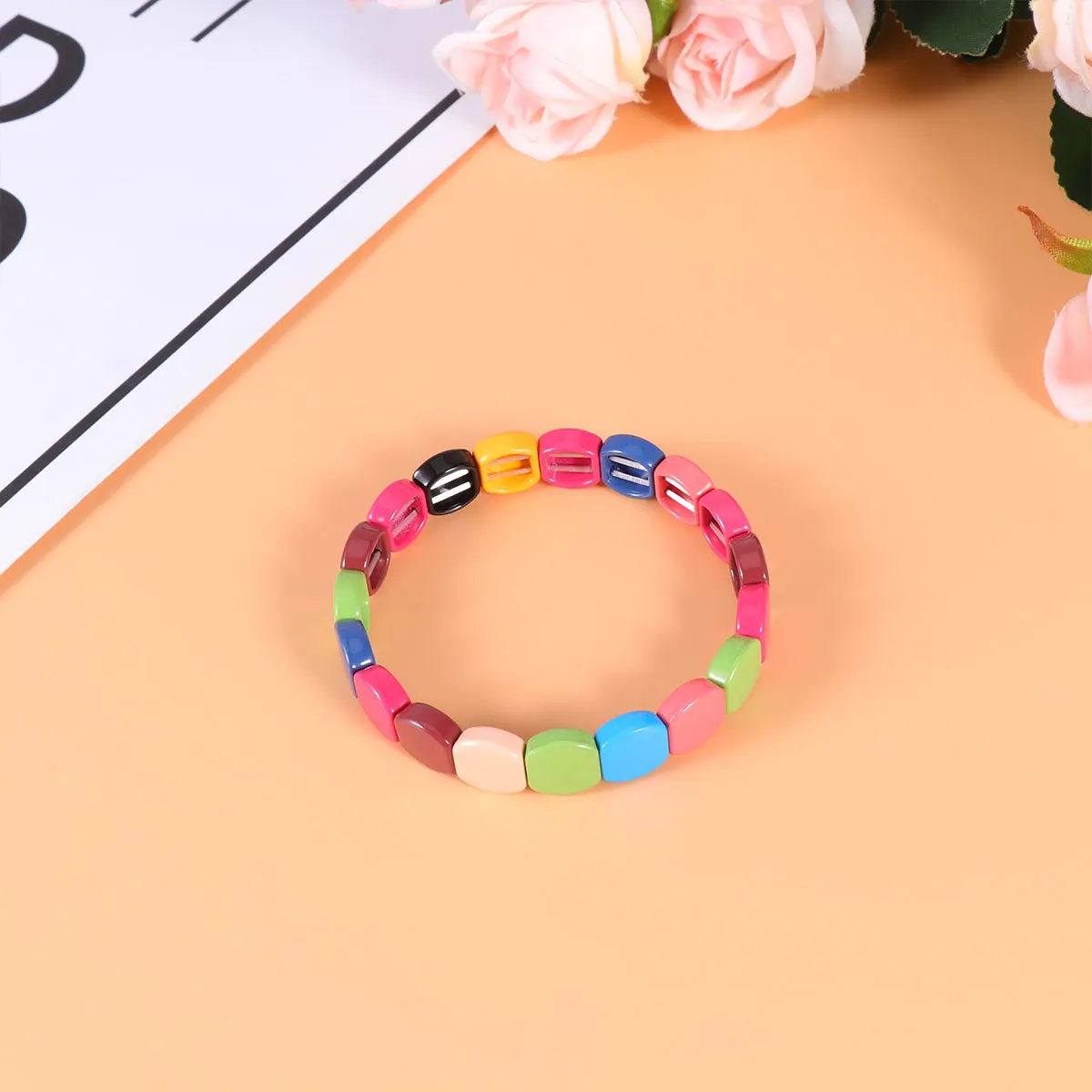 

1pc Honeycomb Alloy Bracelet Lightweight Durable Creative Design Unisex Hand Chain For Party Travel Daily Wear Mixed Color