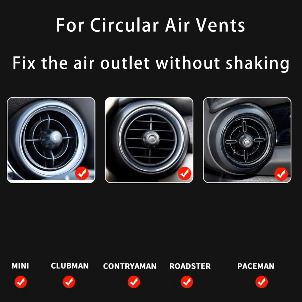 Car Air Vent Outlet Phone Holder For MINI Countryman Clubman R55 R56 R60 R61 R57 R58 R59 Car Styling Accessories