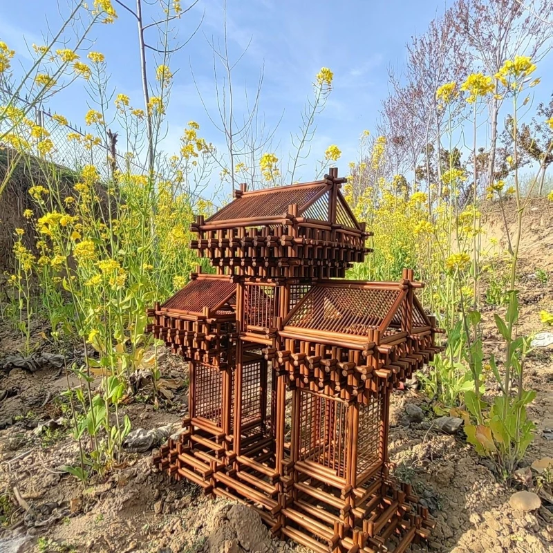 

Purely handmade high-end soft decoration handicrafts ornaments ancient architectural models