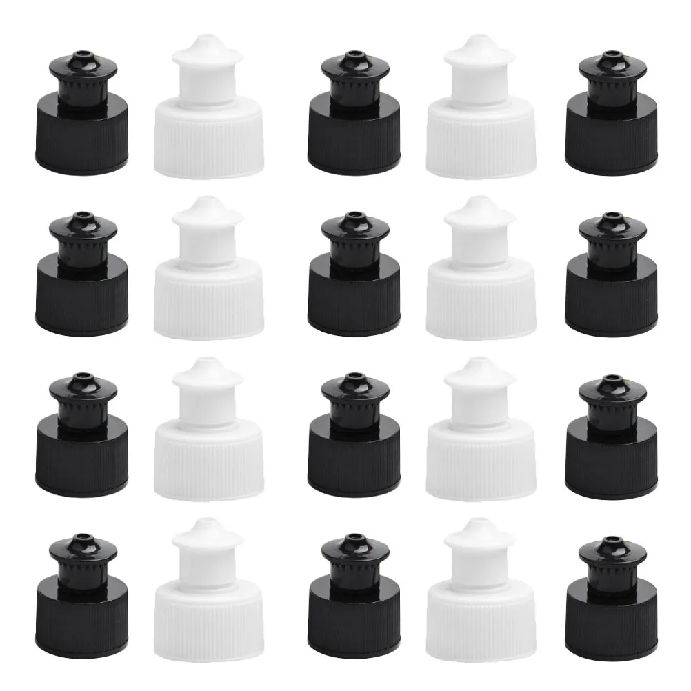 40Pcs Replaceable Water Bottle Lids Push Pull Function Pe Material 2.8cm Id 28Mm Od Fit Sports Kettle Leak Proof Sealing Bottle