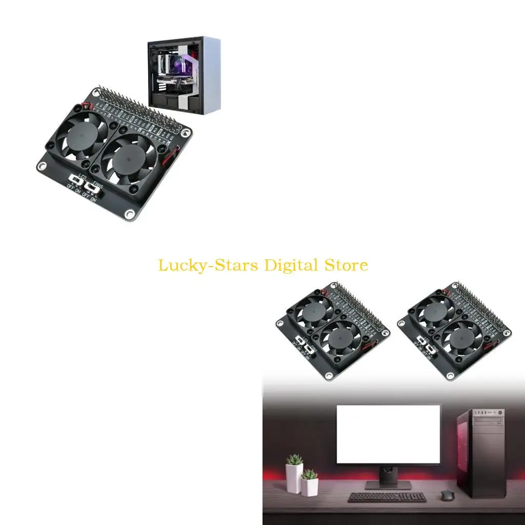 

T3EE Enhances Heat Dissipation Metal Cooling Module With LED For Raspberry 5