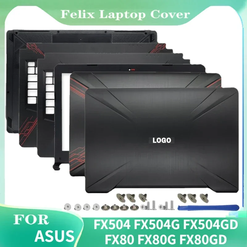 

NEW For ASUS FX504 FX504G FX504GD FX80 FX80G FX80GD Laptop LCD Back Cover/Front Bezel/Palmrest/Bottom Case/Hinges FX504gd fx504g