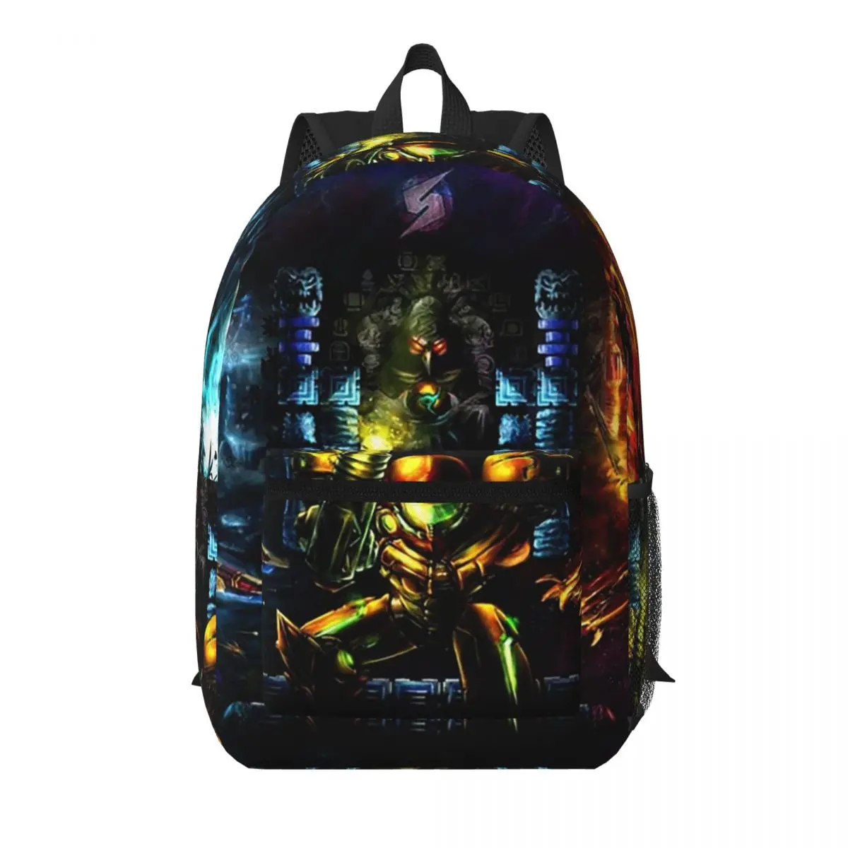 

Harmony Of A Hunter 25 Years Of Metroid Student Backpack School Bag Hiking Travel Daypack for Boys Girls Bookbag Shoulder Bags