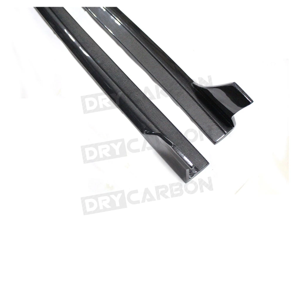 Carbon Fiber Side Skirts Bumper Lip Covers for Audi A3 Sline S3 RS3 Sedan 2014 2015 2016 Car Styling Body Kits FRP view 5