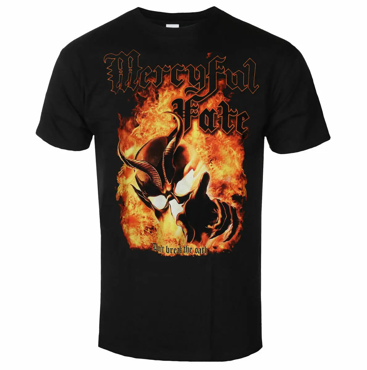 Camiseta con estampado de Mercyful Fate Don't Break The Oath, camiseta de algodón a la moda de verano para hombres y mujeres, camiseta informal de estilo callejero clásico