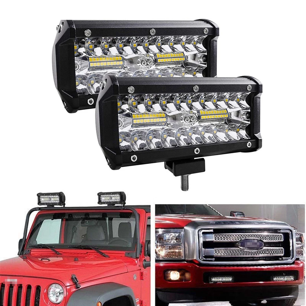 

Яркая противотуманная фара, 120 Вт, 72 Вт, 7 дюймов, 4 дюйма