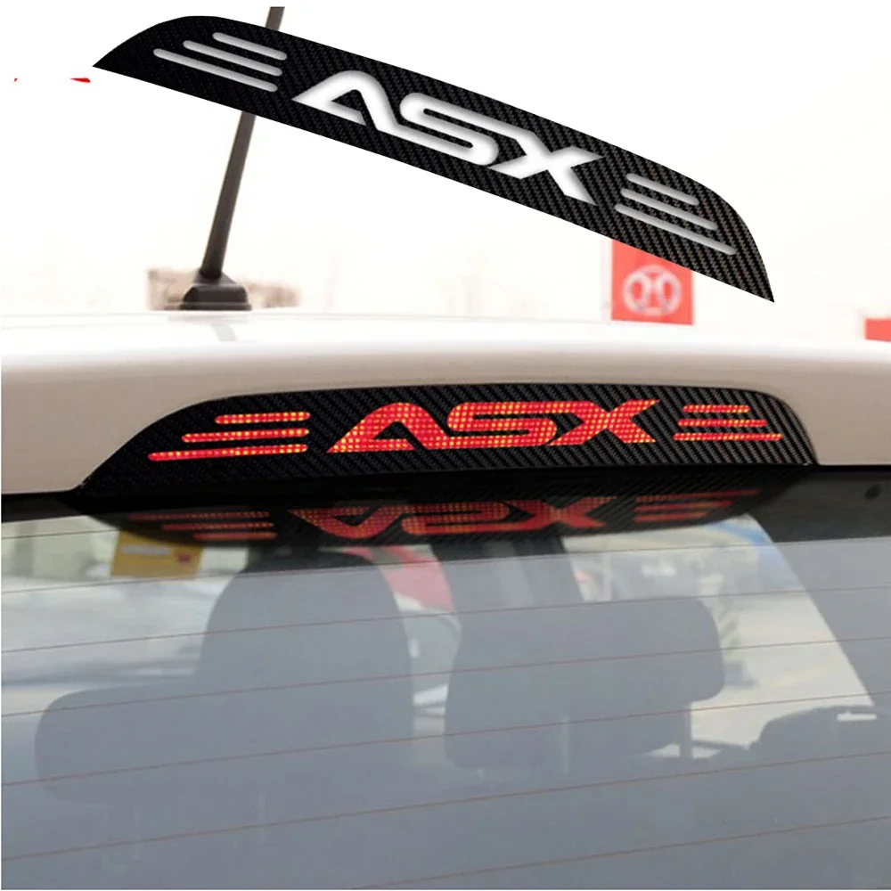 2018 New arrival Hot Sale carbon fiber brake light decoration cover stickers case for MITSUBISHI ASX 2011-2018 car accessories