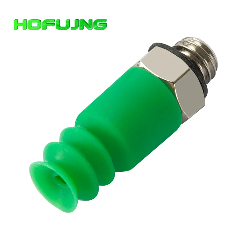 

hofujng ZPL-2A/2B/3/4A/4B M4 M5 M6 Mini Metal Air Nozzle White Silicone Black NBR Soft Vacuum Suction Cup Sucker