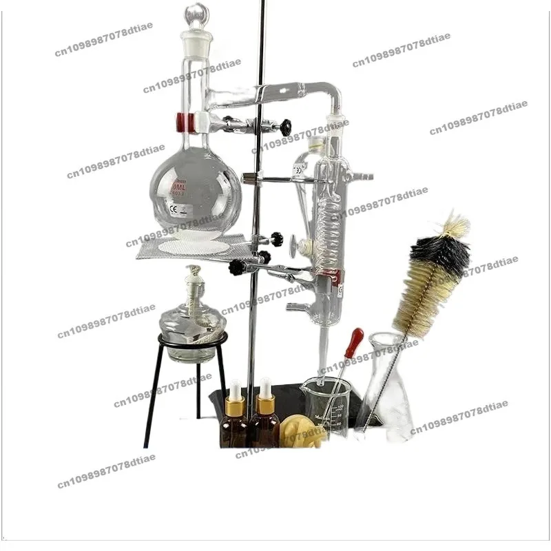 For Distillation Device Extraction Petal Toilet Water Purification Essential Oil Refinerequipment Distillation Bottle Serpentine