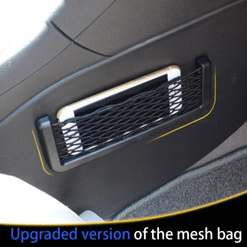 

Multi-Function Car Mobile Phone Storage Net Bag Inside The Car Supplies Storage Bag Car Storage Bag Sundry Box