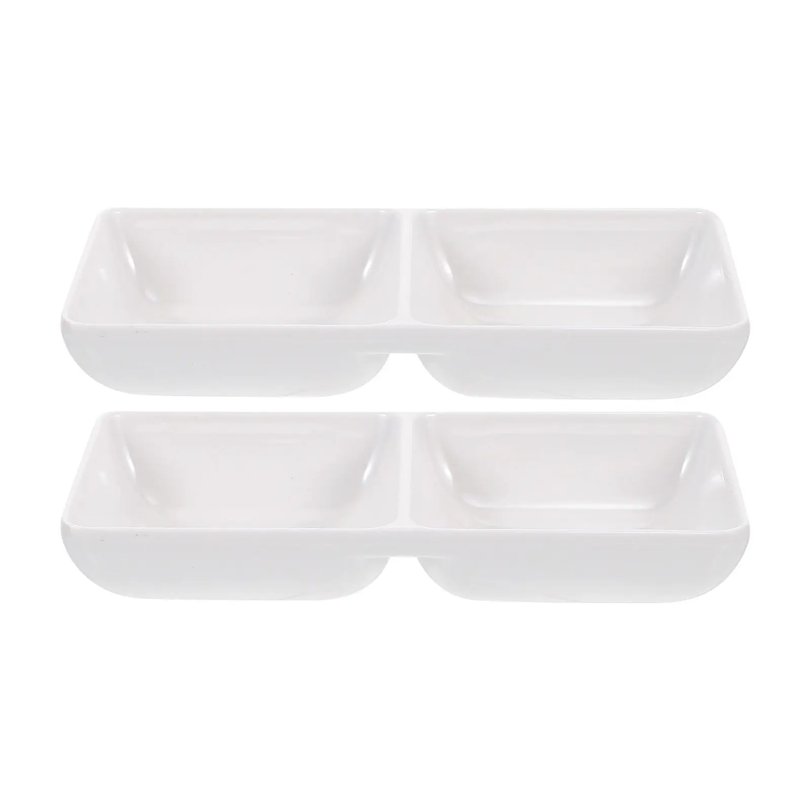 

2Pcs Breakproof Color Mixing Plate Non Slip Bottom Paint Tray for Acrylic Oil Gouache Tempera Artist Dish Versatile Serving Tray
