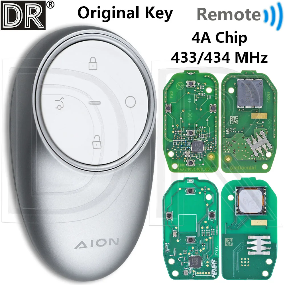 

Great Original 4A Chip 433-434MHz Proximity Car Remote Control Smart Key For GAC Aion V Aion RT Aion UT