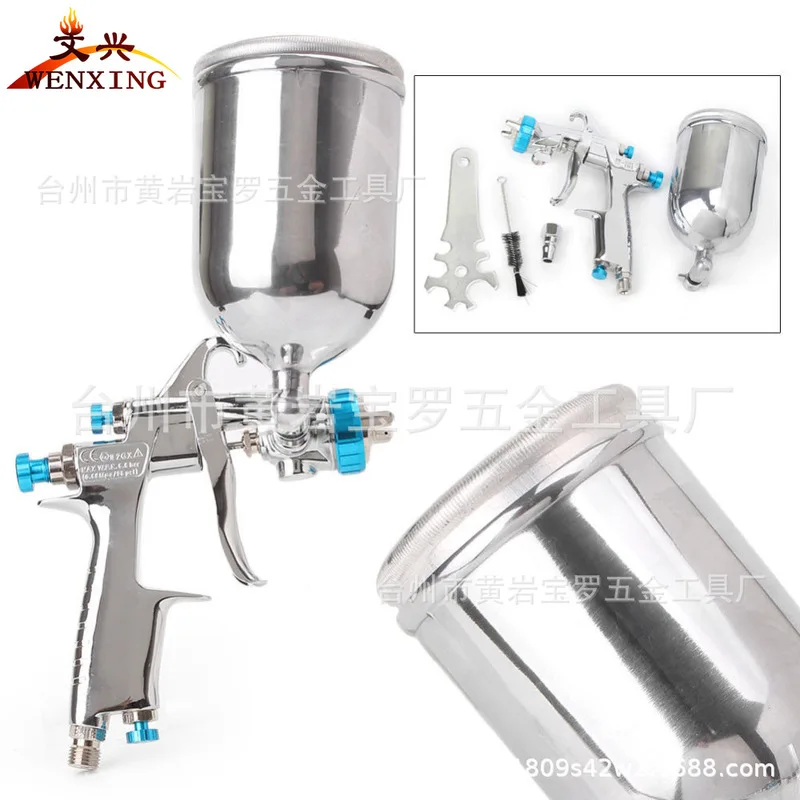 W101 Air Spray Gun Professional Gravity Feed Paint Sprayer with 0.8 1.0 1.3 1.5 1.8mm Nozzles for Automotive Furniture and Handi