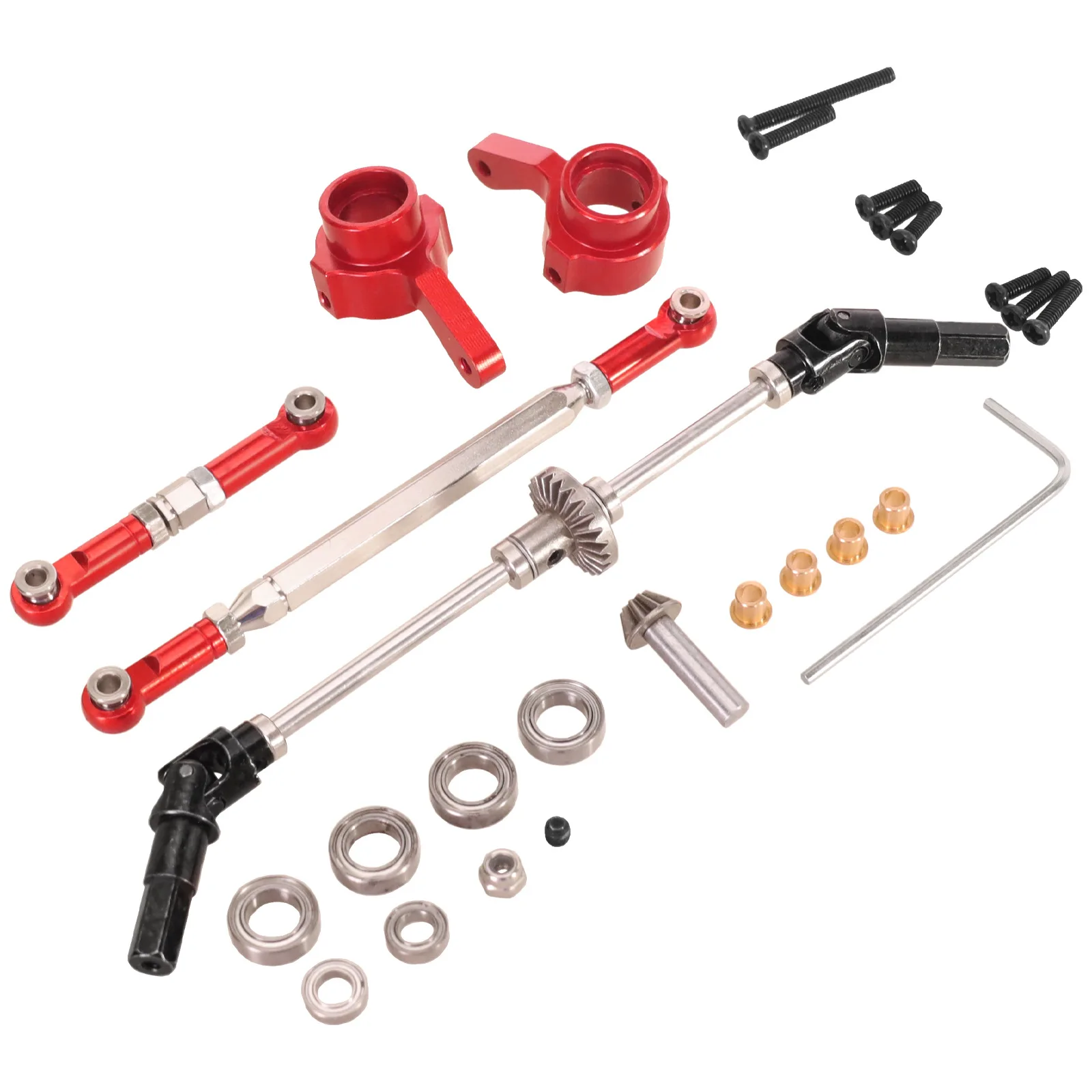 

Для Mangniu 1/12 MN78 MN82 LC79 MN99sV2 пульт дистанционного управления автомобильный рулевой стакан набор деталей для обновления передней оси