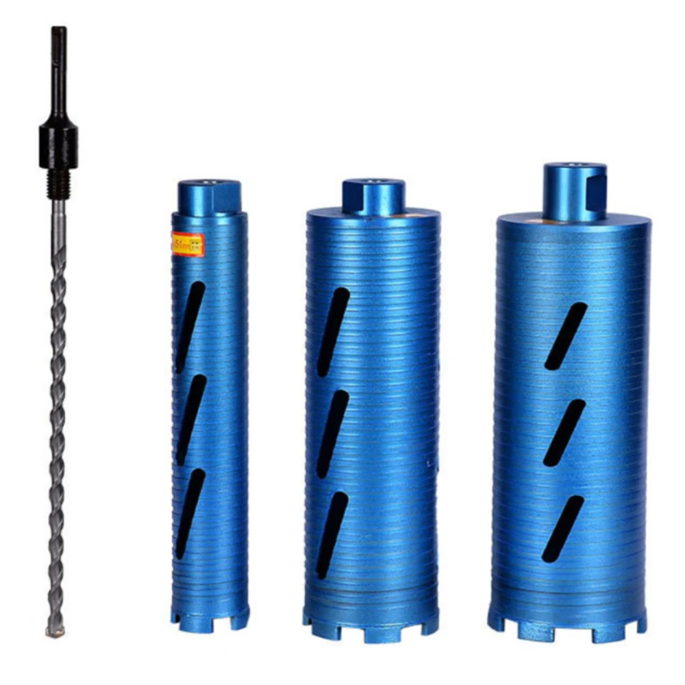 

5/8"-11 Diameter Core Drill Bit with Pilot Bit & 4.17" Blade - Diamond Dry Coring Bore Tool for Hard Concrete Brick