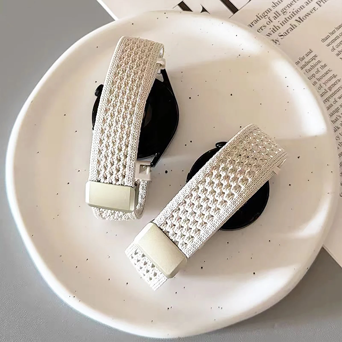 

20 22mm Nylon Band for Huawei Watch GT6pro 5 4 3 2 46mm Soft Magnetic Adjustable Bracelet for Samsung Watch7/6/5/4/Classic Strap