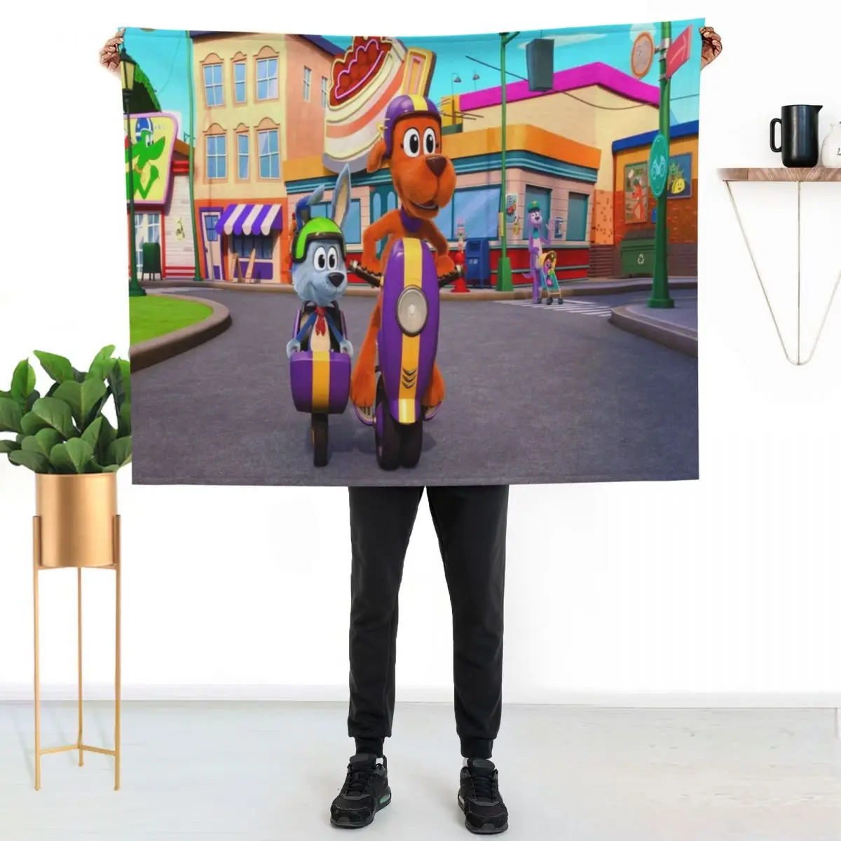 go dog go gift for fans go dog characters Throw Blanket Moving Nap Retros Softest Sofa Throw Plush Blankets