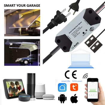 Tuya WiFi Garagem Controlador Interruptor, Portão Abridor, Trabalhar com Alexa, Google Home, Vida Inteligente, Voz Painel de Controle Remoto