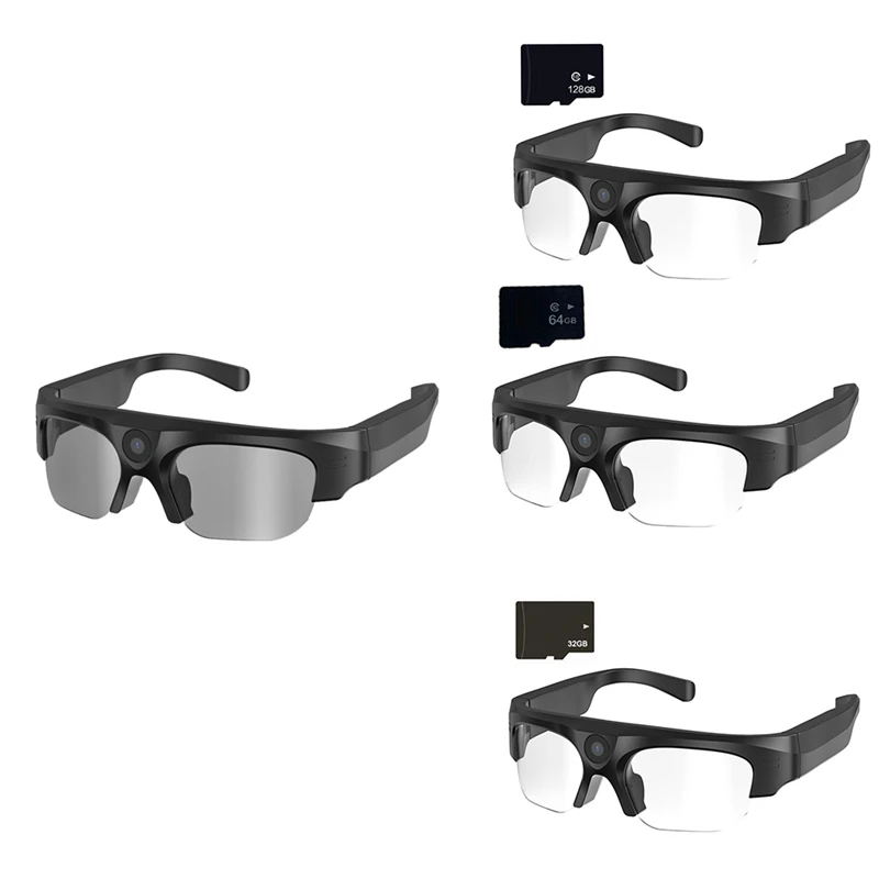 

XB-HD 4K Wireless Bluetooth Smart Glasses, Hands-Free Calling, Music Earphones With Microphone, Sports DV Sunglasses