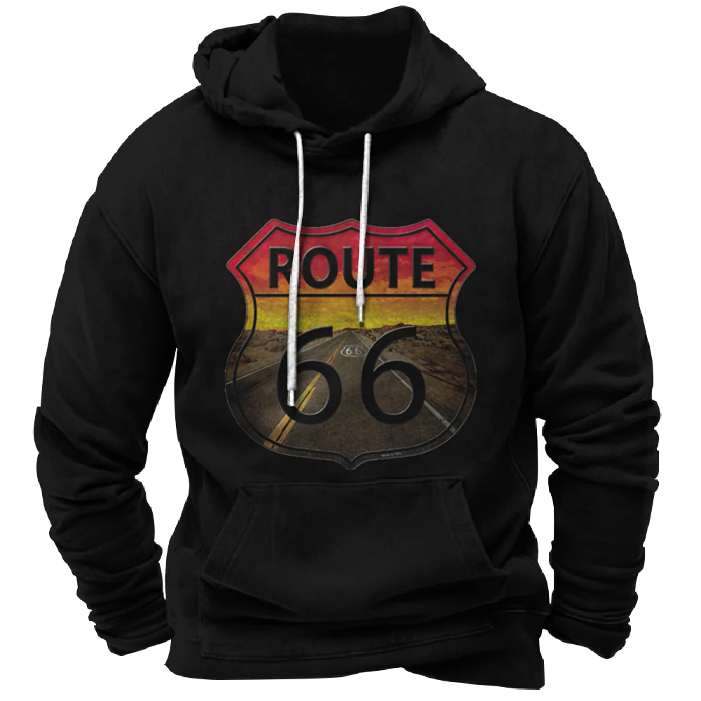 

Vintage Route 66 3D Print Hoodies Men Women Oversized Hoodie Fashion Pullovers Hooded Sweatshirts Tracksuit Coats Kids Clothing