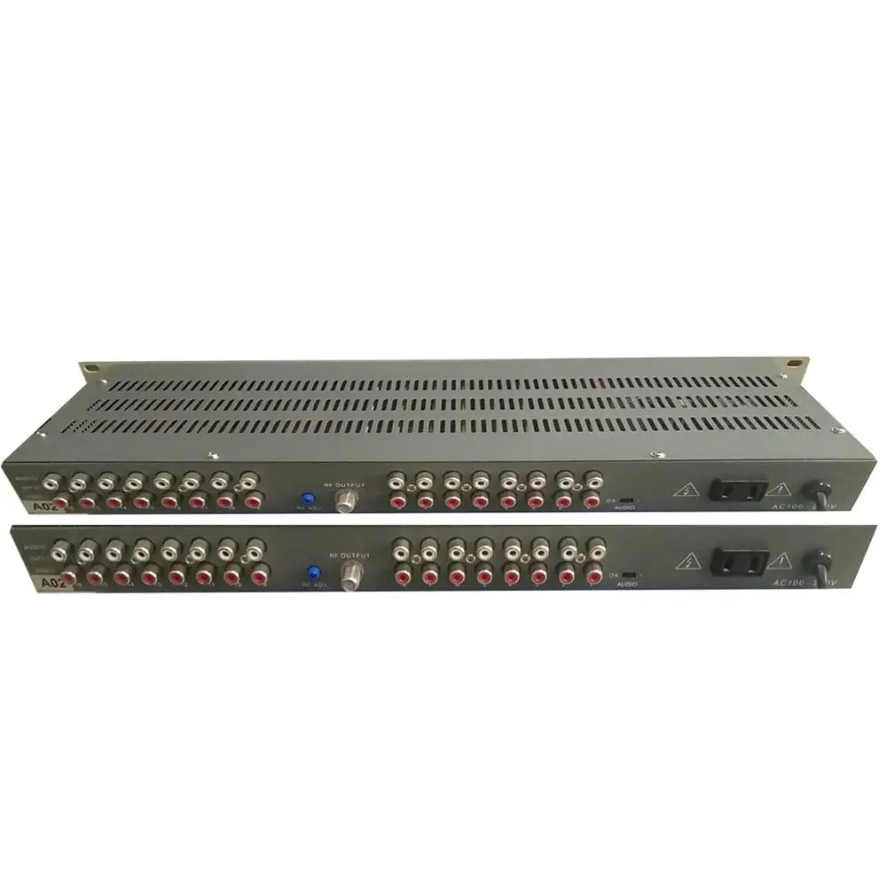 32 Channel Av To Rf Hotel Cable Front End Audio Video To Rf Pal-dk Pal-bg Ntsc Analogue Modulator For Dtv Analogue Conversion