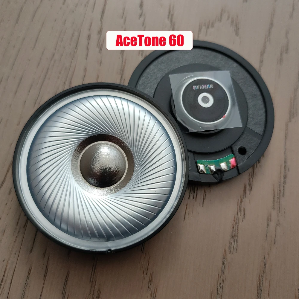 

ELFINEAR 60mm Speaker Driver 1 Pair (2PCS) - AceTone60 HiFi Titanium Dome Speaker for Headphone Replacement