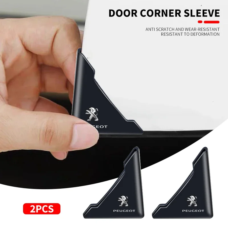 New Car Door Corner Protective Cover Silicone Door Corner Anti-collision Guard Covers For Peugeot 407 508 2008 5008 307 308 3008